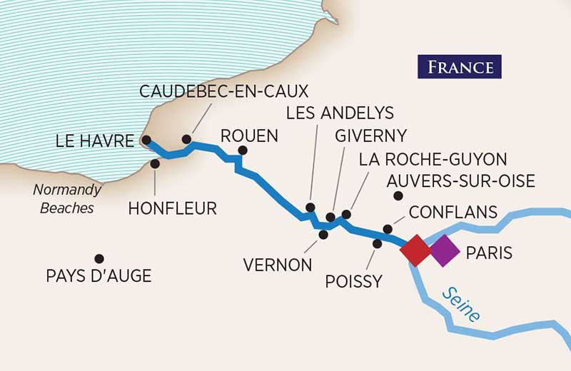 Seine River Cruise Map