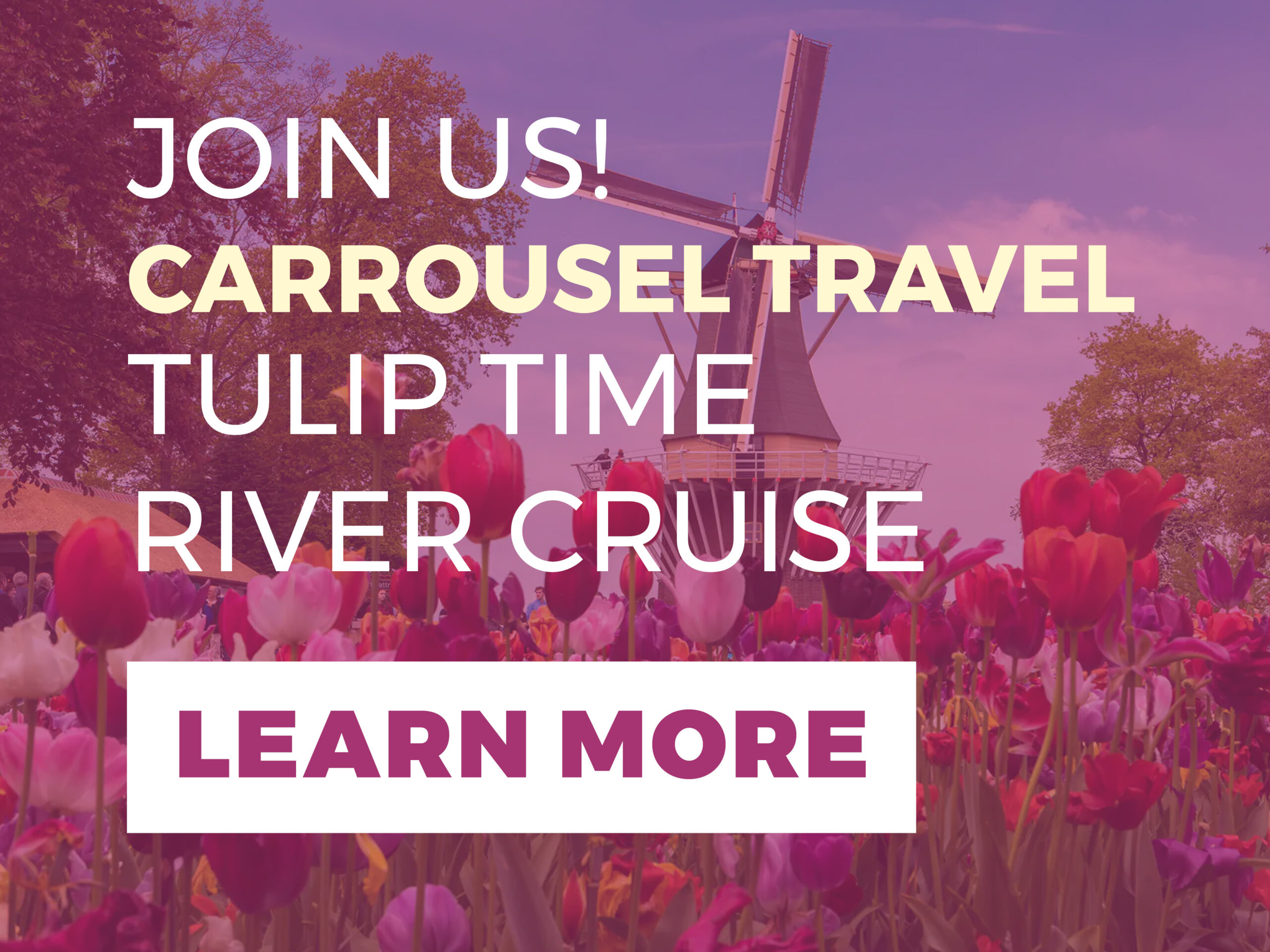 Carrousel Tulip Time River Cruise Learn More